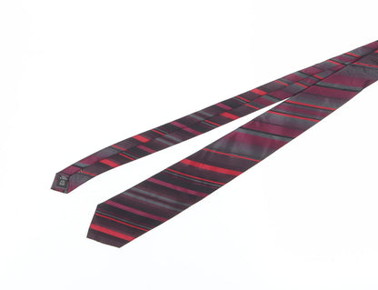 Jasper Conran Men's Red Striped Silk Tie