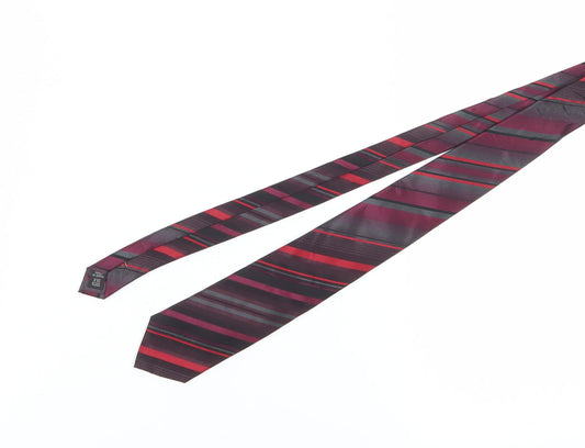 Jasper Conran Men's Red Striped Silk Tie