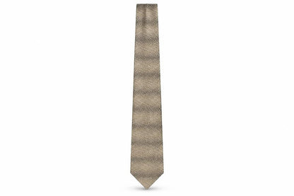 Mens STVDIO Jeff Banks Beige Geometric 100% Silk  Tie