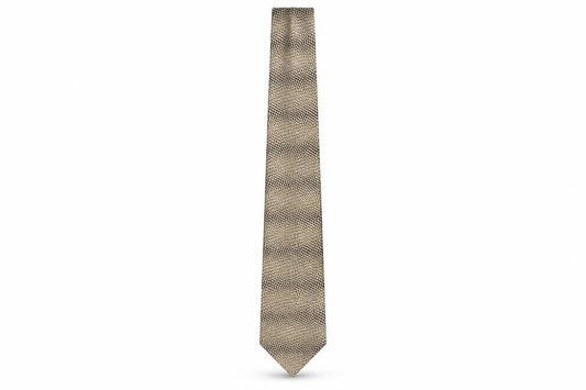 Mens STVDIO Jeff Banks Beige Geometric 100% Silk  Tie