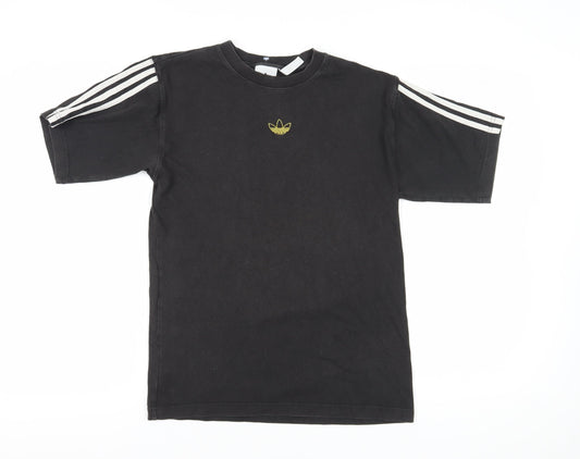 Unisex Adults UK Size S adidas Black Basic T-Shirt