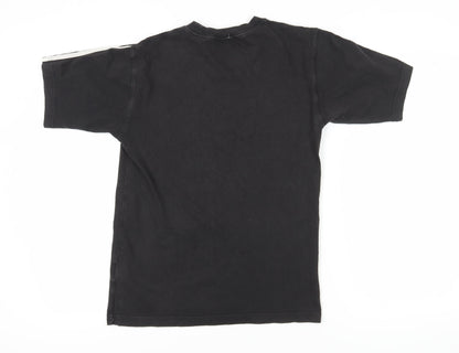 Unisex Adults UK Size S adidas Black Basic T-Shirt