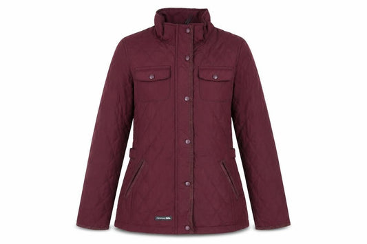 Womens UK Size S Trespass Red Quilted Coat