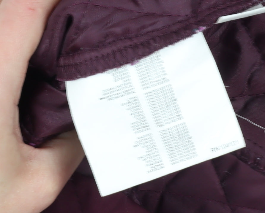 Womens UK Size S Trespass Red Quilted Coat