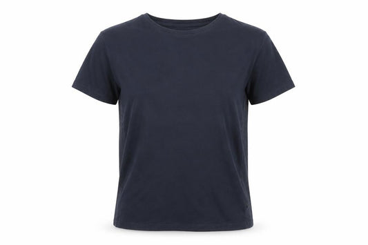 Womens UK Size S Calvin Klein Blue Basic T-Shirt
