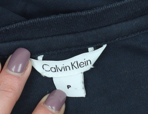 Calvin Klein Women's Blue Basic T-Shirt, Size S