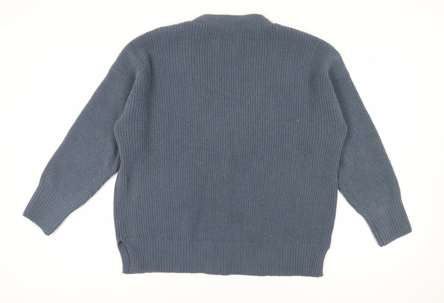 Abercrombie & Fitch Women's Blue Cardigan, M, Knit V-Neck