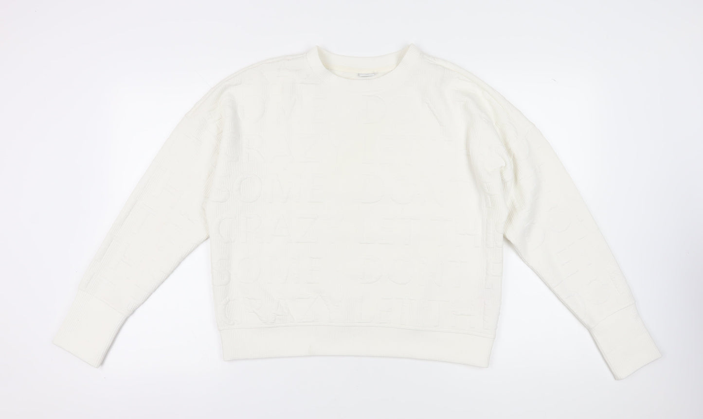 Jacqueline de Yong Women’s Ivory L Pullover Sweatshirt
