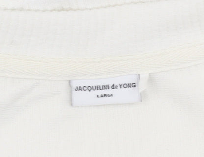 Jacqueline de Yong Women’s Ivory L Pullover Sweatshirt
