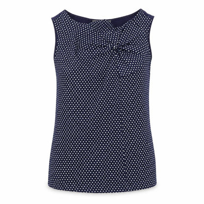 Laura Ashley Women’s Blue Polka Dot Blouse Size 8