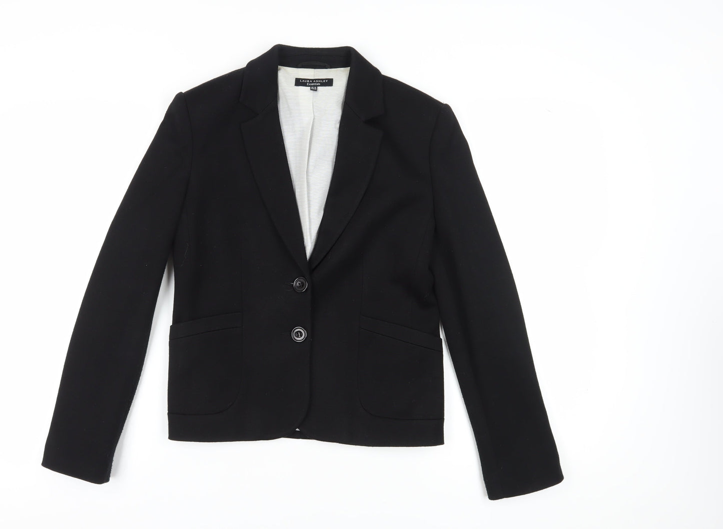 Womens UK Size 10 Laura Ashley Regular Black Blazer