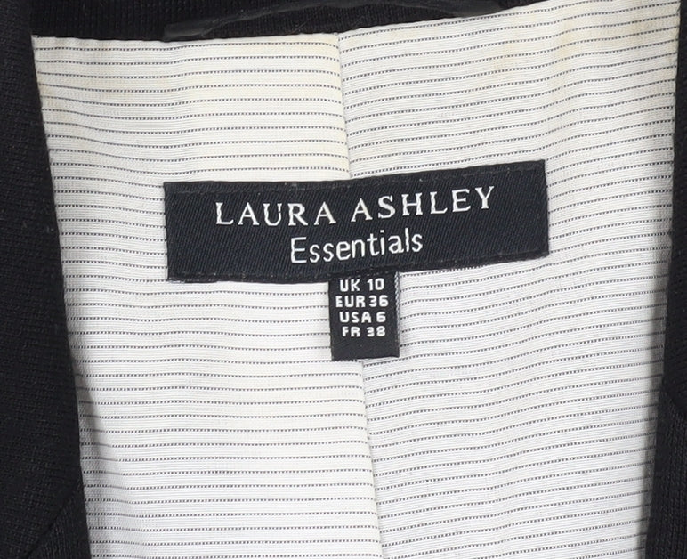 Womens UK Size 10 Laura Ashley Regular Black Blazer