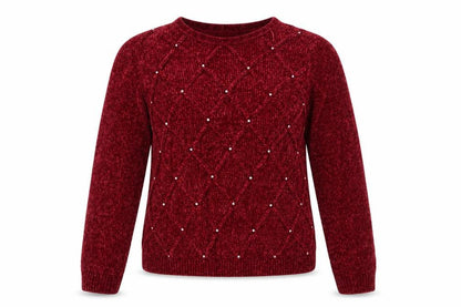 Womens UK Size 10-12 HONOR MILLBURN Red Pullover Jumper