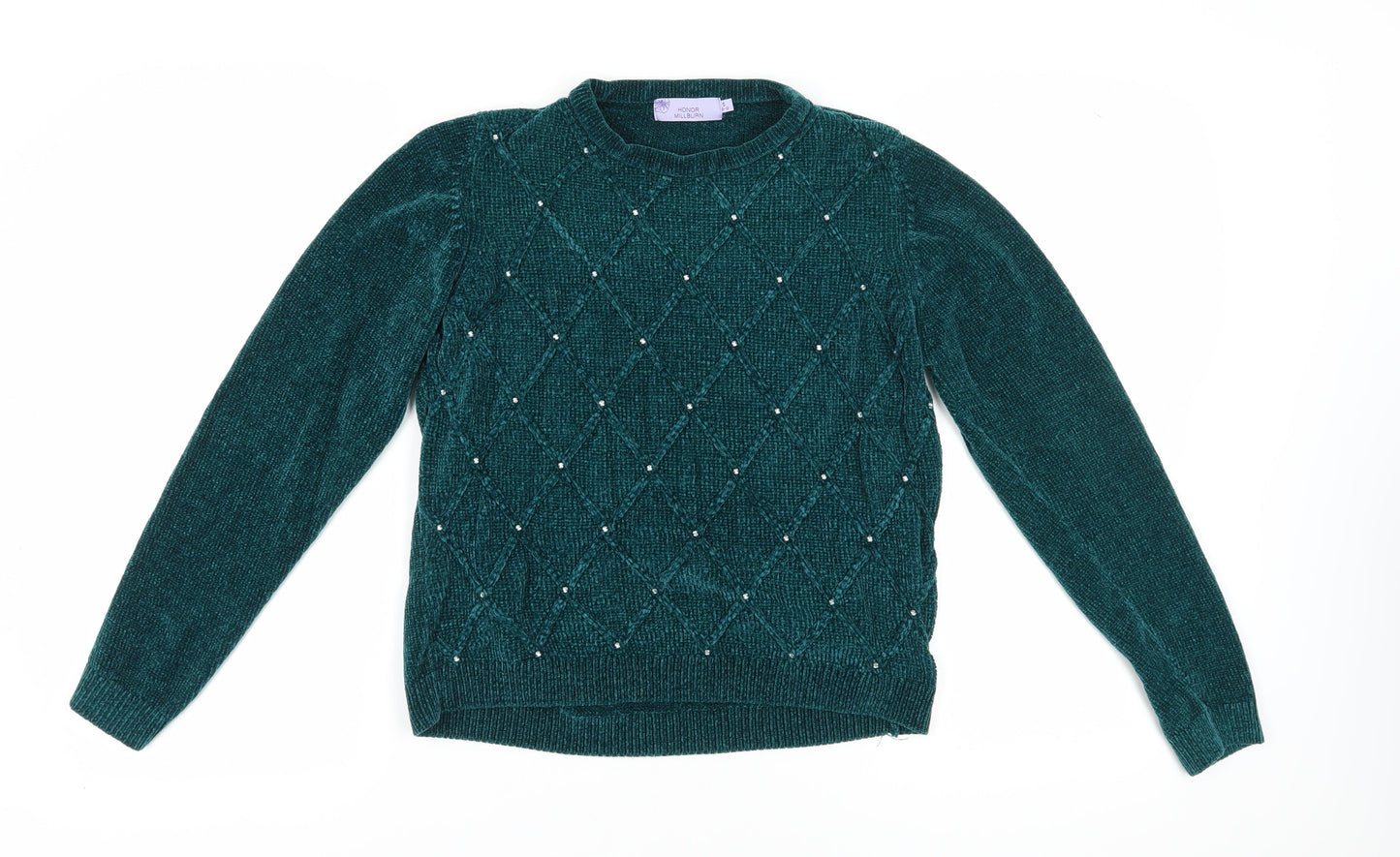 Womens UK Size S Honor Millburn Green Pullover Jumper
