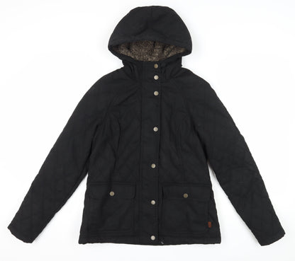 Fatface Women's Black Quilted Jacket Size 10