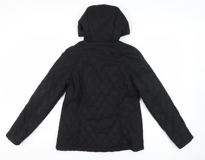 Fatface Women's Black Quilted Jacket Size 10