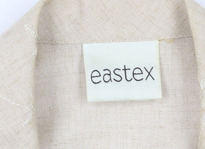 Eastex Beige Women's Blazer, Size 14, Floral Pattern