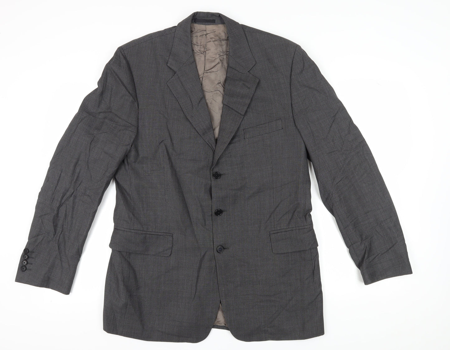 Austin Reed Men's Grey Check 42L Suit Jacket