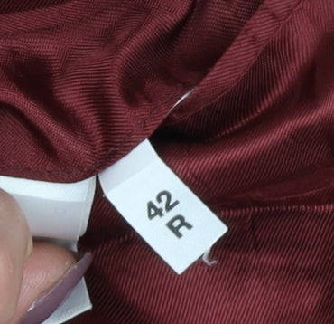 Austin Reed Men's Grey 42R Blazer Wool Striped