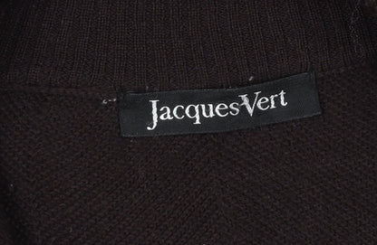 Womens UK Size XL Jacques Vert Brown Full Zip Jumper