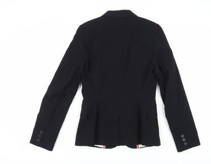 Reiss Women's Black Blazer Size 8 with Notch Lapel