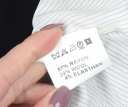 Reiss Women's Black Blazer Size 8 with Notch Lapel