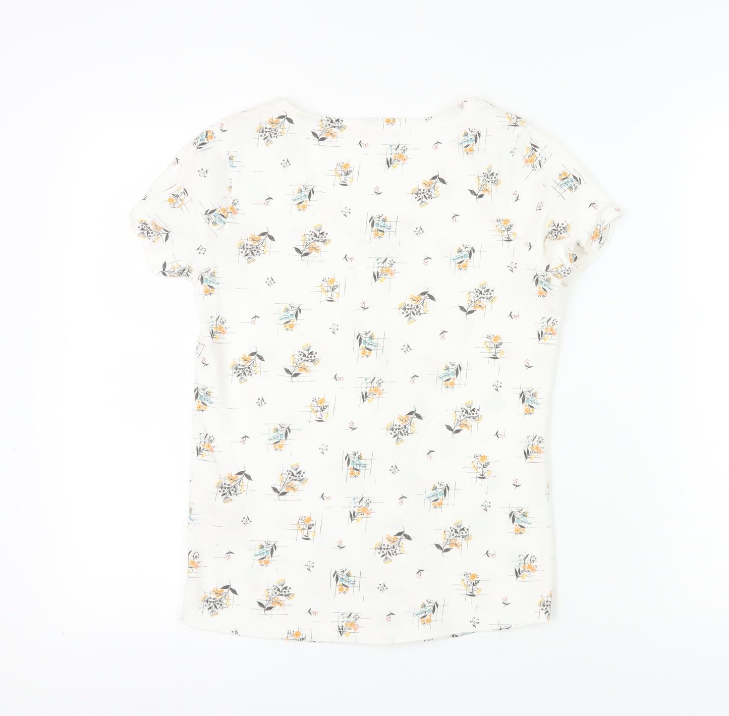 Womens UK Size 6 Fat Face White Basic Button-Up
