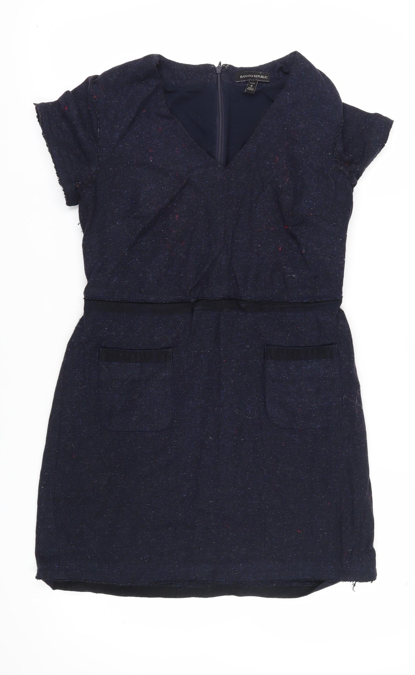 Banana Republic Women's Blue Petite 8 Sheath Dress
