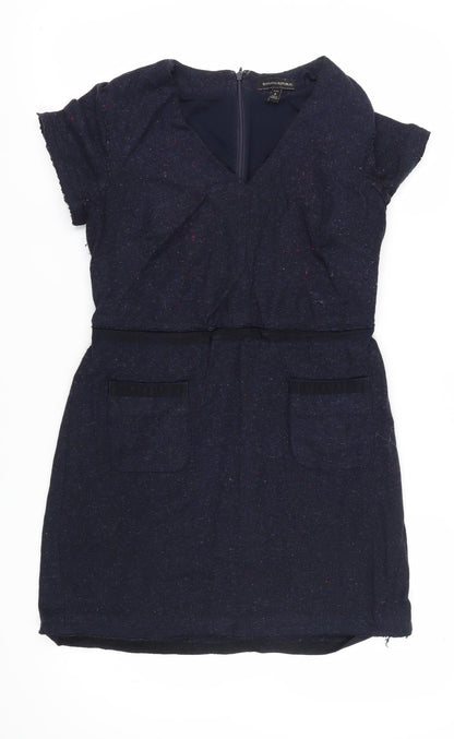 Banana Republic Women's Blue Petite 8 Sheath Dress