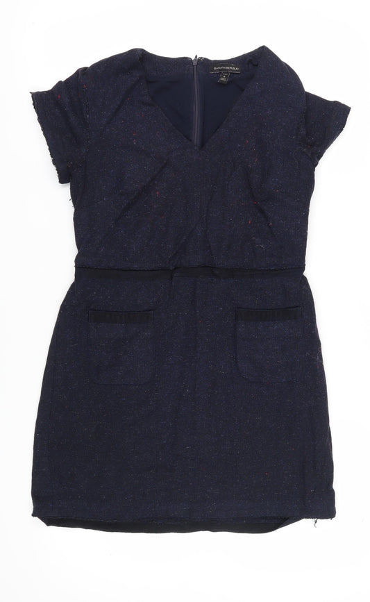Banana Republic Women's Blue Petite 8 Sheath Dress