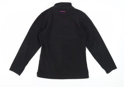 Head Women's Black Fitness Jacket Size 10 Full Zip