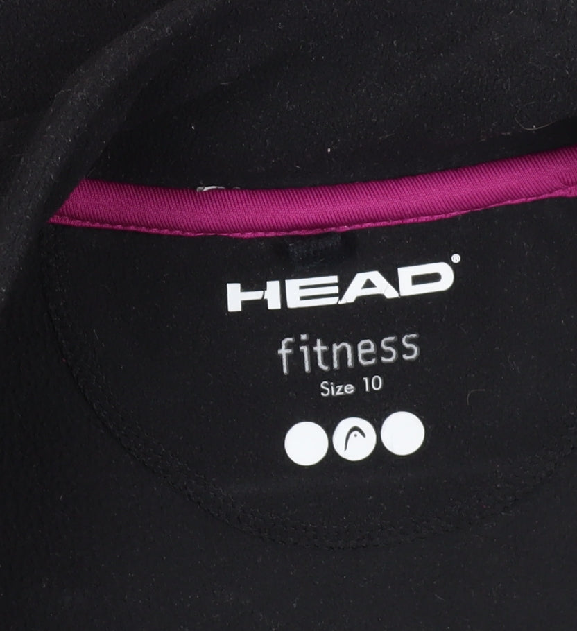 Head Women's Black Fitness Jacket Size 10 Full Zip