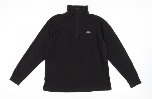 Trespass Men's Black Fleece Pullover Sweatshirt S