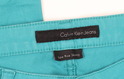 Womens UK Size 30 Calvin Klein Slim Fit Skinny Blue Jeans