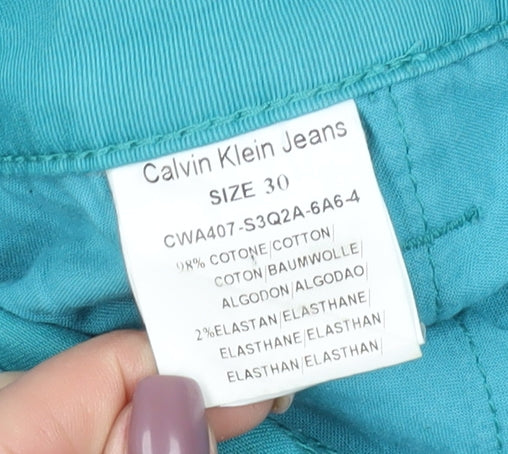 Womens UK Size 30 Calvin Klein Slim Fit Skinny Blue Jeans
