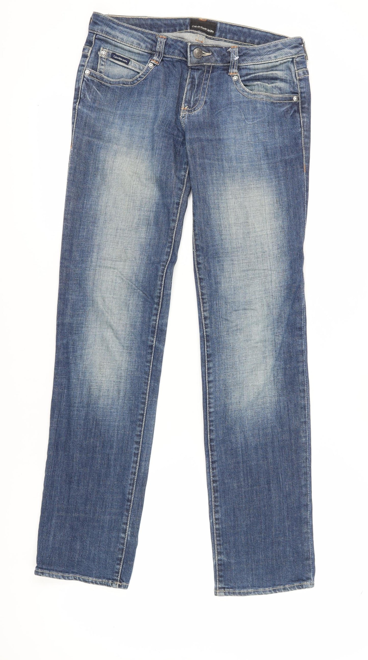 Calvin Klein Women's Blue Straight Jeans Size 27