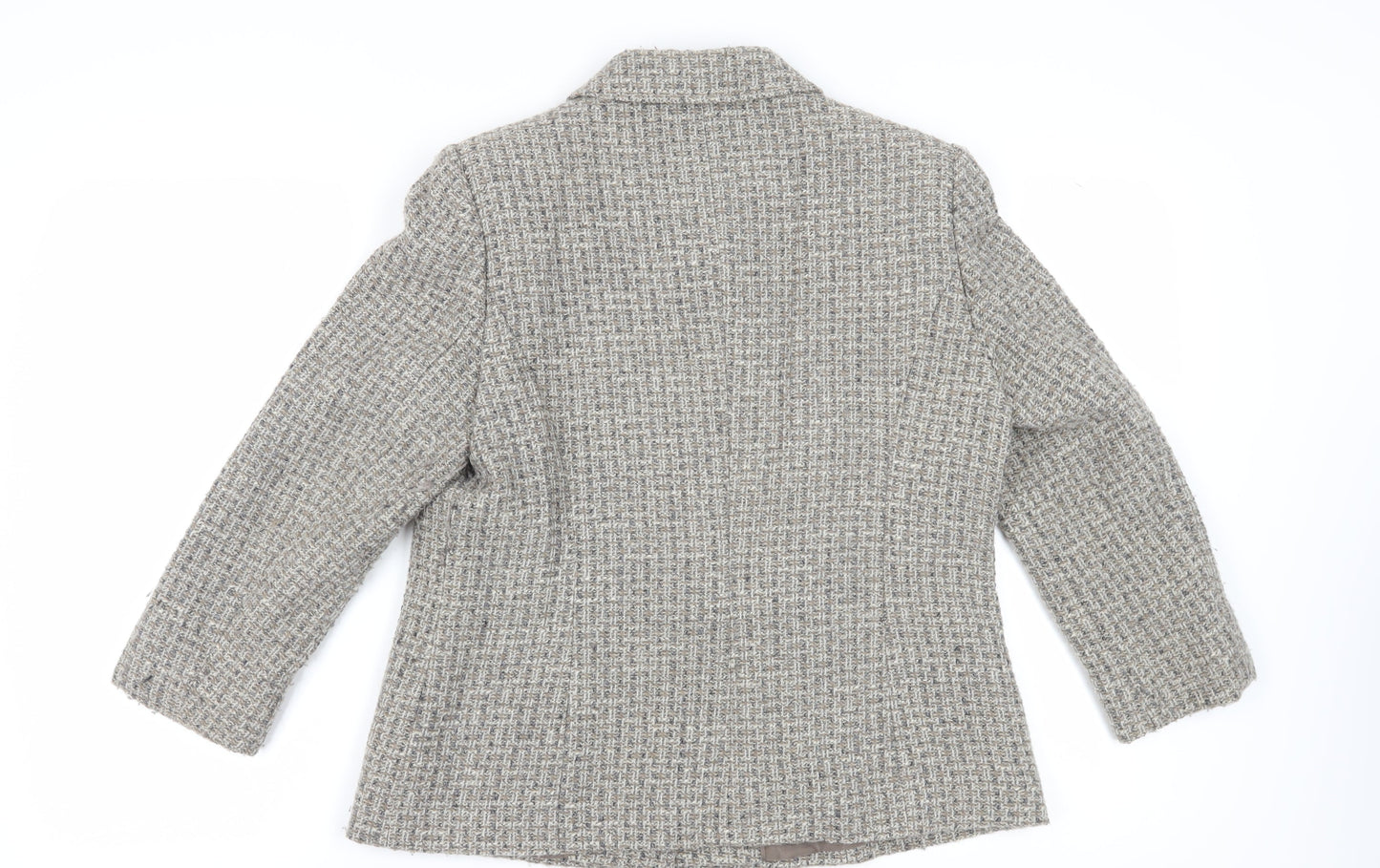 Eastex Women's Grey Check Blazer, Size 14, Classic Fit