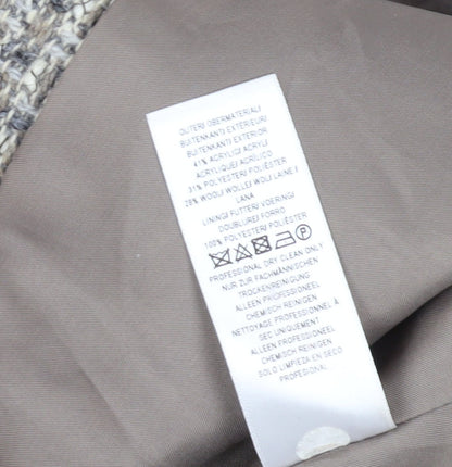 Eastex Women's Grey Check Blazer, Size 14, Classic Fit