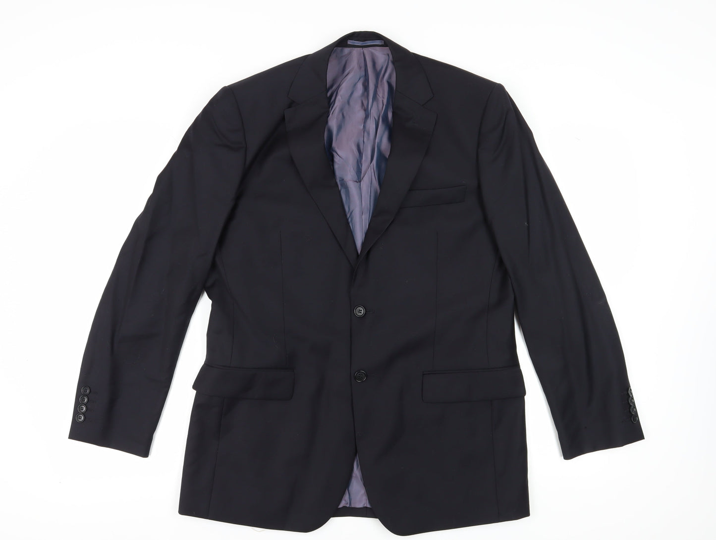 Mens UK Size 38 Pierre Cardin Regular Black Suit Jacket