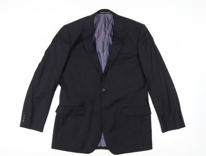 Mens UK Size 38 Pierre Cardin Regular Black Suit Jacket