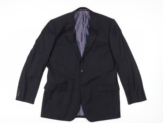 Mens UK Size 38 Pierre Cardin Regular Black Suit Jacket