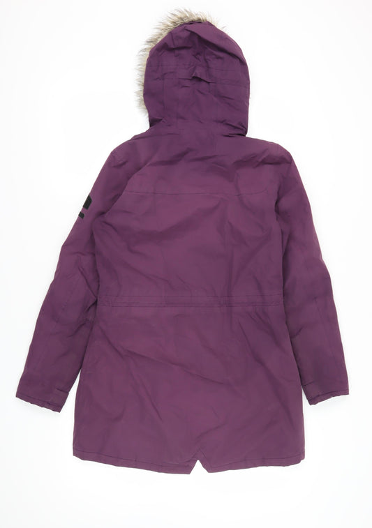 Regatta Women's Purple Parka Coat Size 10 Hooded Winter