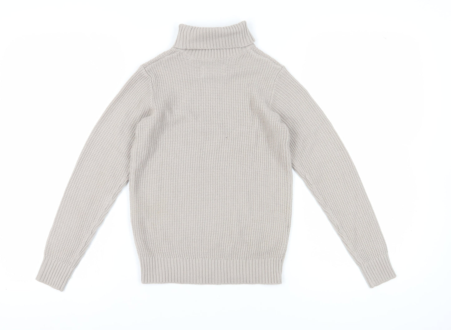 Jack & Jones Unisex Kids Beige Roll Neck Jumper Size 12