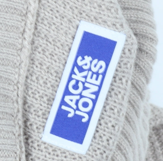 Jack & Jones Unisex Kids Beige Roll Neck Jumper Size 12