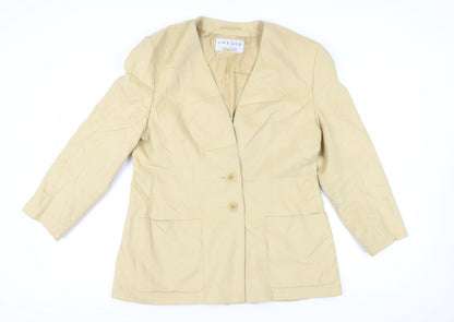 Jaeger Beige Women’s Wool Blazer Size 16