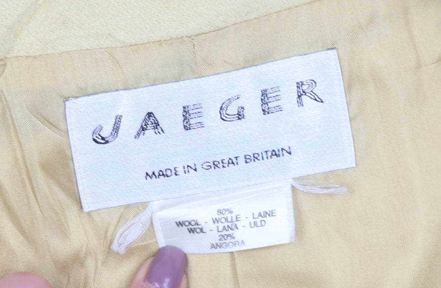 Jaeger Beige Women’s Wool Blazer Size 16