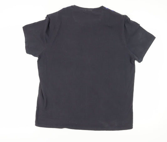 DKNY Black Unisex T-Shirt L Casual Short Sleeve Classic