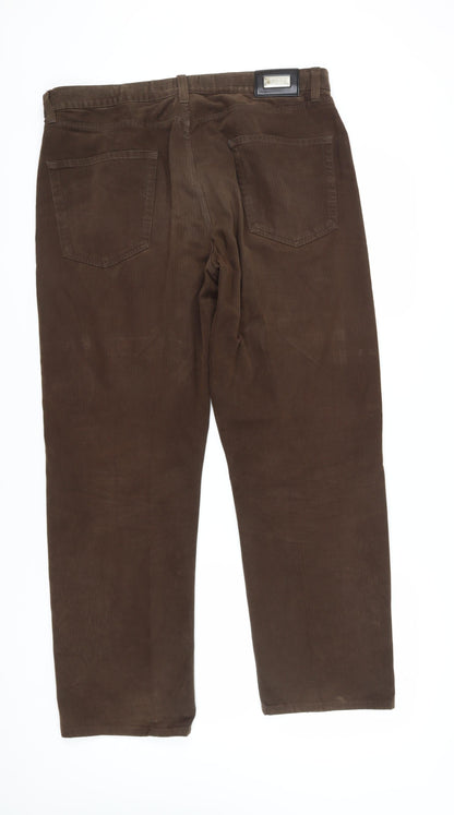 Hugo Boss Men's Brown Corduroy Trousers Size 38