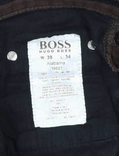 Hugo Boss Men's Brown Corduroy Trousers Size 38