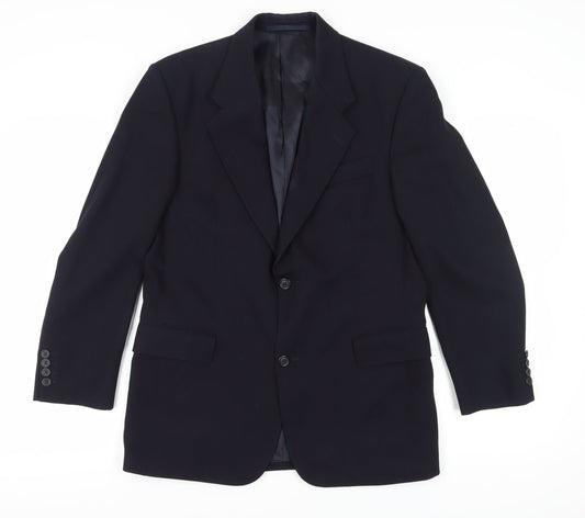 Mens UK Size 38 Berwin & Berwin Regular Blue Suit Jacket